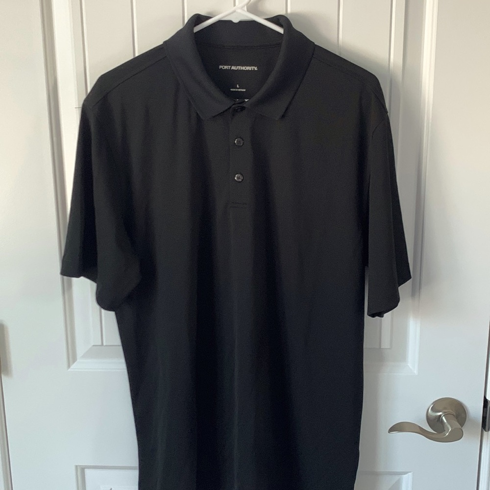 2 - Brand New Black Port Authority Men’s Polo - Large